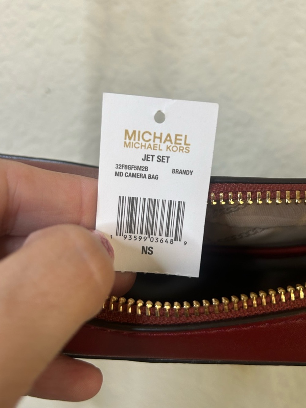 Michael Kors Jet Set Brandy Camera Signature Crossbody Bag Purse Chic Casual - Picture 7 of 9